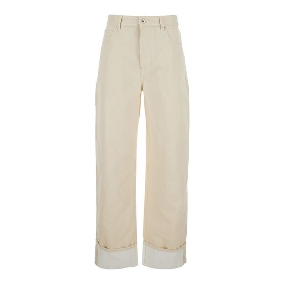 Bottega Veneta Stone Washed Printed Turned Up Denim